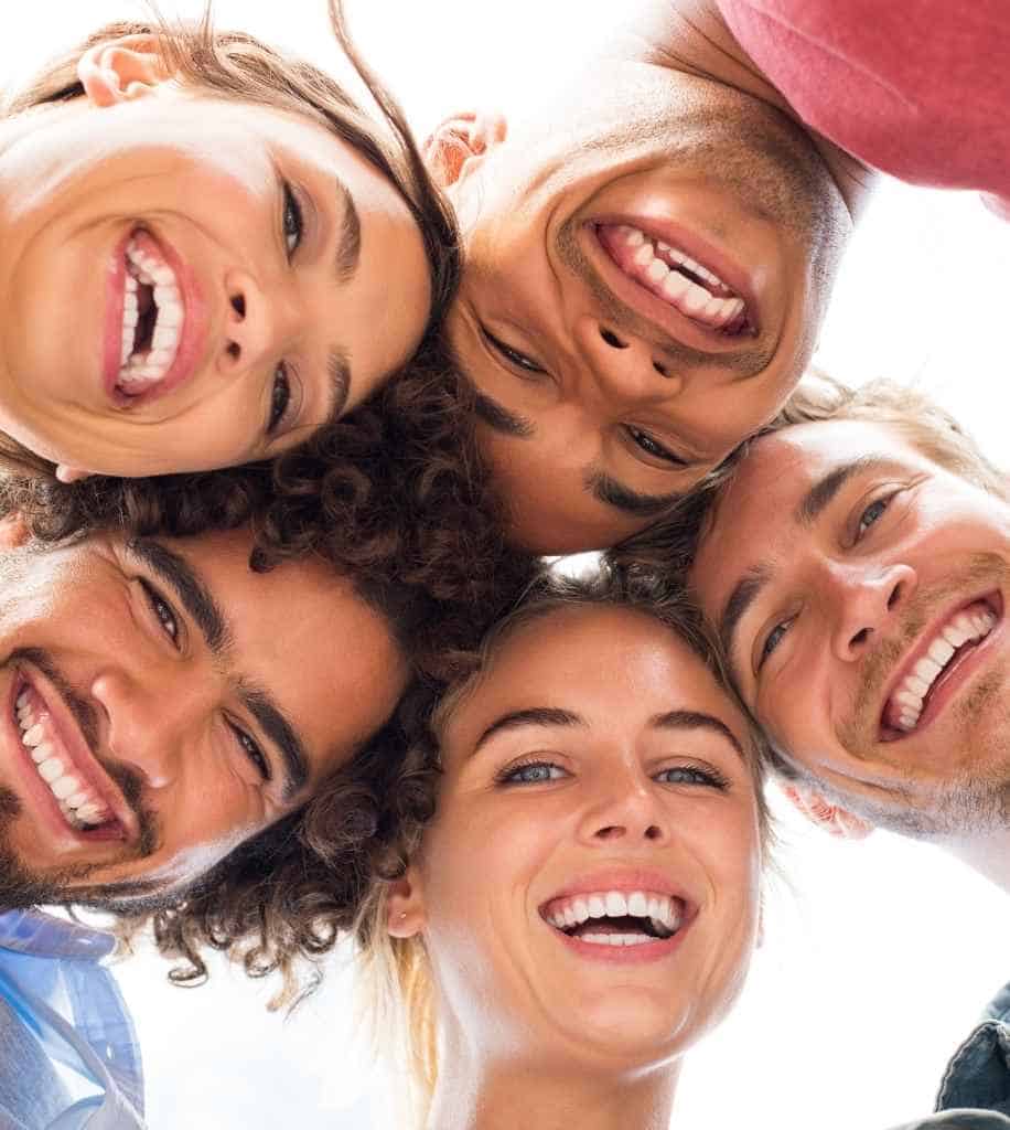 Smiling person showcasing white teeth after laser whitening treatment Beaconsfield